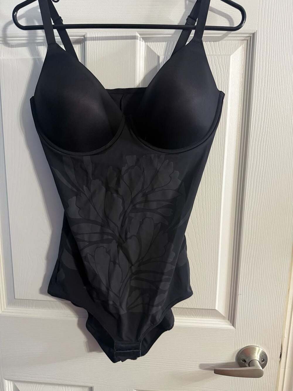 Maidenform Women's Shapewear Bodysuit Black Size XL